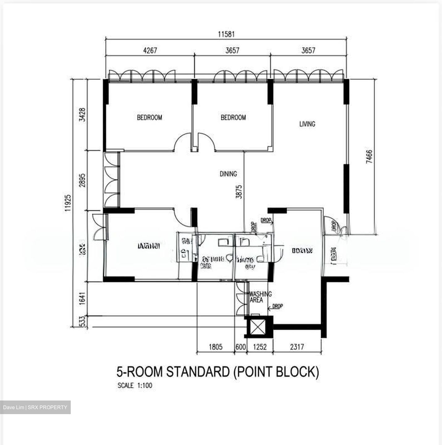 Blk 12 Golden Beach Vista (Kallang/Whampoa), HDB 5 Rooms #590210751